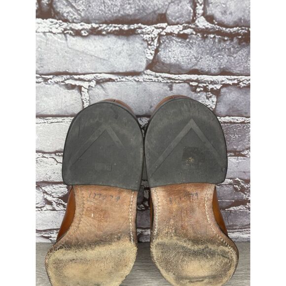 Allen Edmonds Sanford Brown Leather Cap Toe Oxfords Shoes Men’s Sz 9.5C US/43EU - Picture 8 of 16